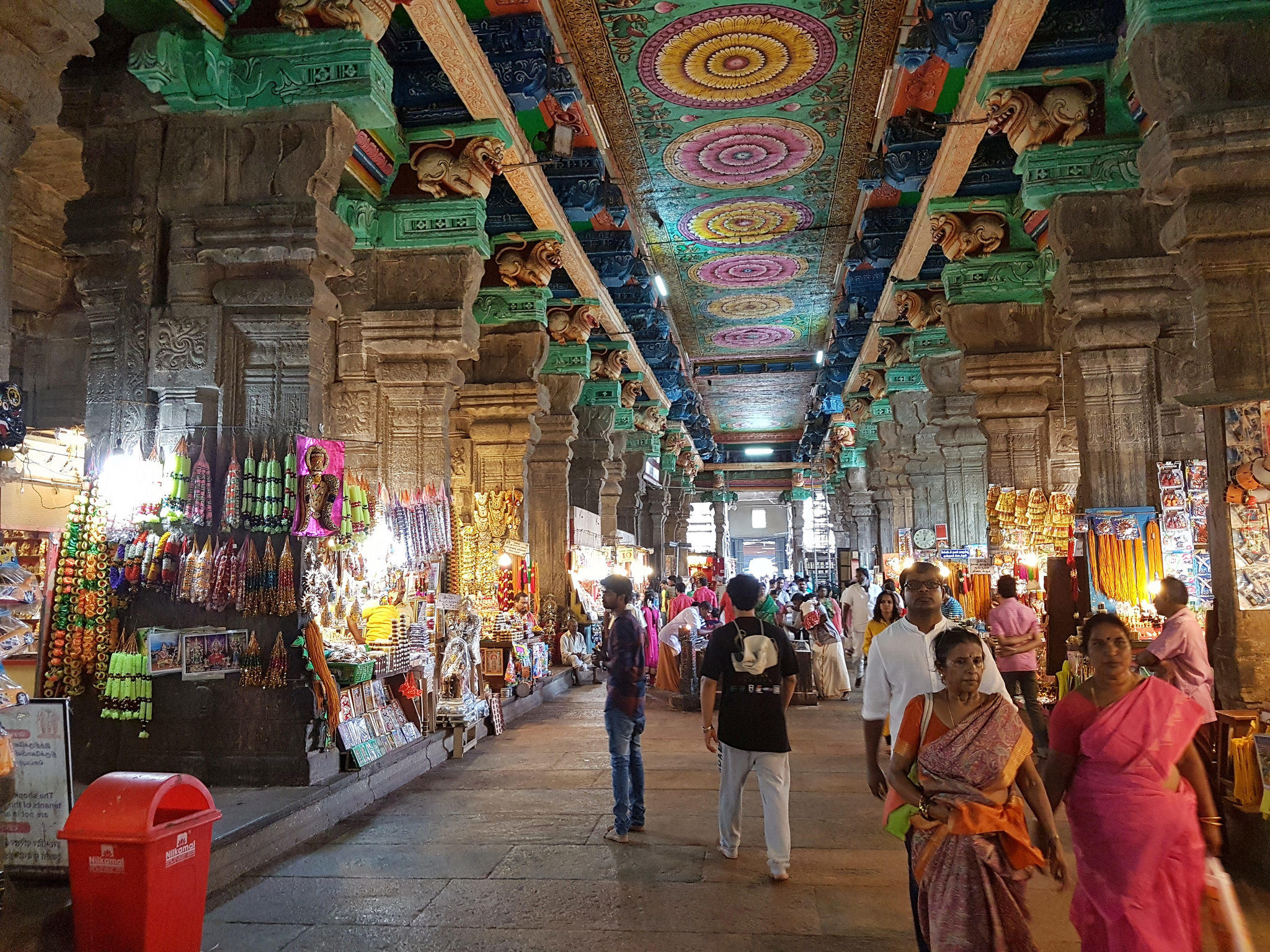 The Meenakshi Temple.